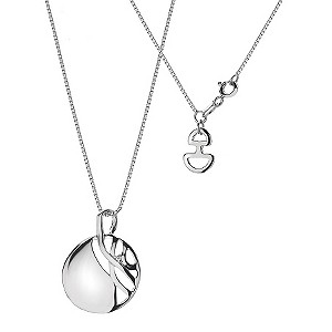 Sterling Silver Eclipse Disk Pendant