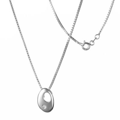 Hot Diamonds Sterling Silver Pebble Pendant