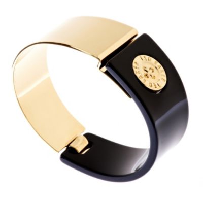 Ted Baker gold-plated & black acrylic button cuff - Product number 9115129