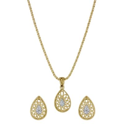 Sattva 19ct Yellow Gold Diamond Pendant and