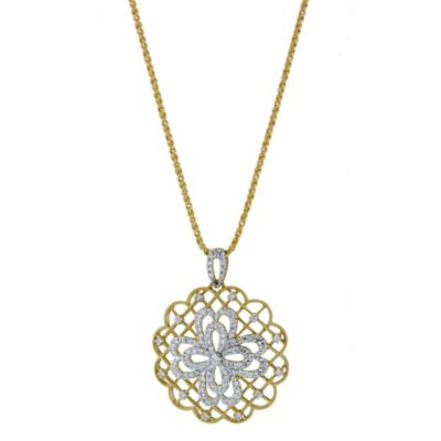 Sattva 22ct Yellow Gold  3/4 Carat Diamond Pendant - Product number 9117679