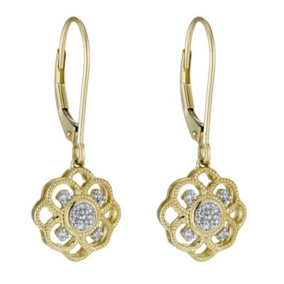 Sattva 18ct Yellow Gold Drop Diamond Earrings - Product number 9117709