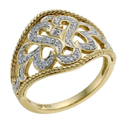 Sattva 18ct Yellow Gold & Certified Diamond Ring - Product number 9119418
