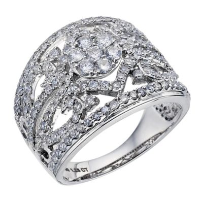 Sattva 18ct White Gold 1.25 Carat Ring - Product number 9120335