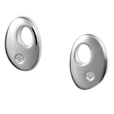 Hot Diamonds Sterling Silver Pebble Stud Earrings - Product number 9126023