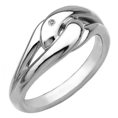 Hot Diamonds silver infinity ring Size L