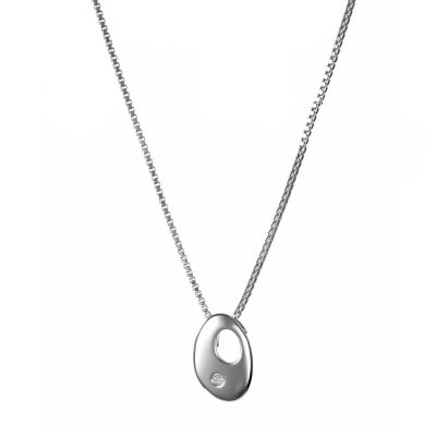 Hot Diamonds sterling silver pebble pendant - Product number 9126252
