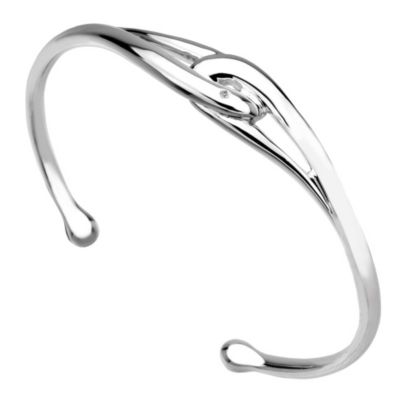 Hot Diamonds sterling silver infinity loop bangle - Product number 9126422