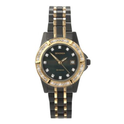 Sekonda Ladies' black ion plated bracelet watch - Product number 9126937