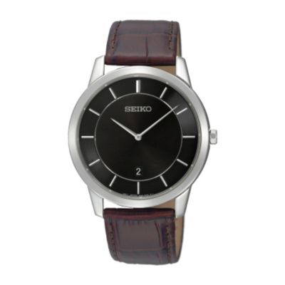 Seiko Men's Brown Strap Watch - Product number 9127666