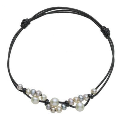 Freshwater Pearl Black Cord Bracelet - Product number 9127860