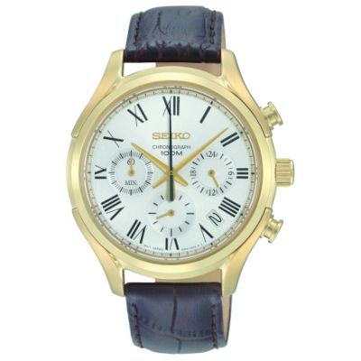 Seiko Men's Brown Strap Watch - Product number 9127941