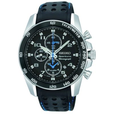 Seiko Sportura Black Strap Watch - Product number 9127992