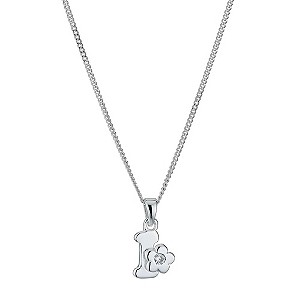 Little Princess Childrens Sterling Silver Initial I Pendant