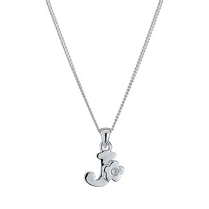 Childrens Sterling Silver Initial J Pendant