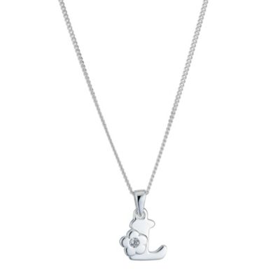 Children's Sterling Silver Initial L Pendant