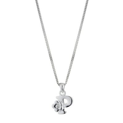 Children's Sterling Silver Initial P Pendant