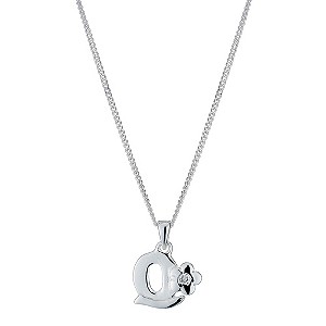 Little Princess Childrens Sterling Silver Initial Q Pendant
