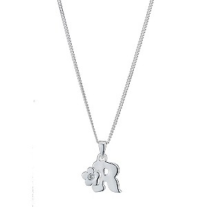 Childrens Sterling Silver Initial R Pendant
