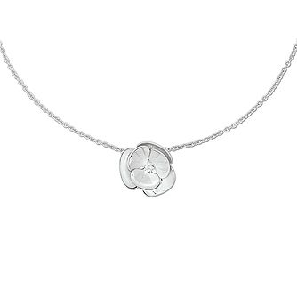 Cacharel sterling silver poppy necklace