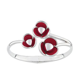 Cacharel sterling silver red enamel poppy bangle - Product number 9128638