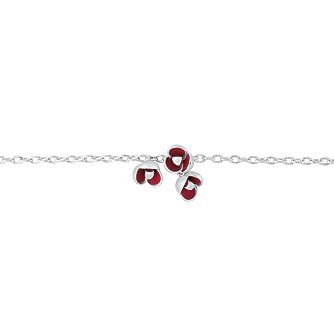Cacharel sterling silver enamel poppy bracelet - Product number 9128646