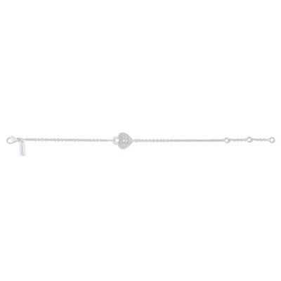 Cacharel sterling silver cubic zirconia padlock bracelet - Product number 9128743