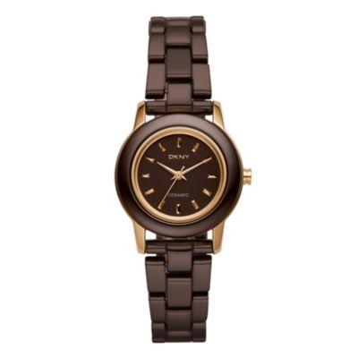 DKNY brown ceramic bracelet watch - Product number 9150269
