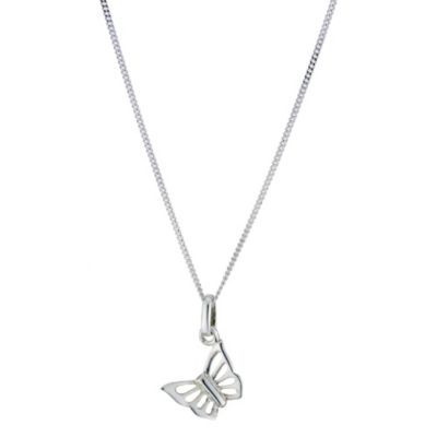 Children's Sterling Silver Butterfly Pendant