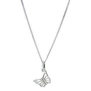 Childrens Sterling Silver Butterfly Pendant