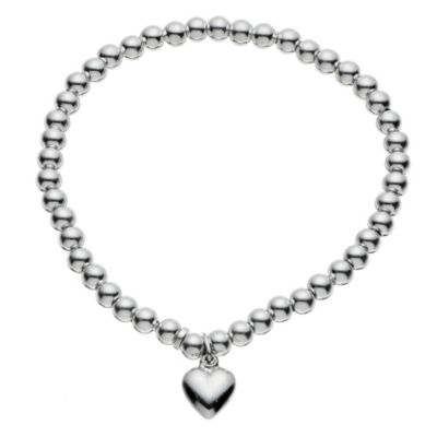 Silver Heart Charm Ball Bracelet - Product number 9172165