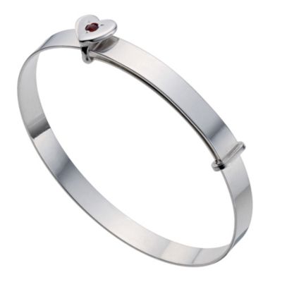 Silver Children's January Birthstone Bangle - Product number 9172173