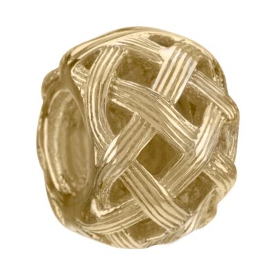 Chamilia - 14ct yellow gold Textured Weave bead - Product number 9181954