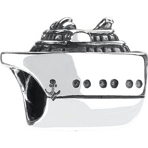 sterling silver cruise ship bead