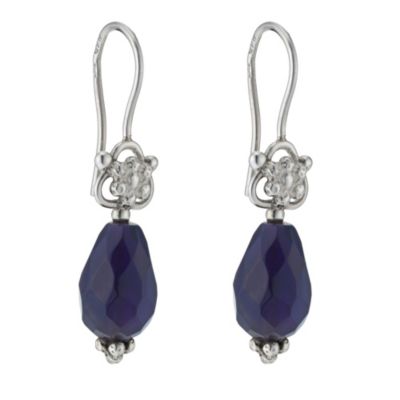 Blossom silver amethyst drop earrings - Product number 9184856