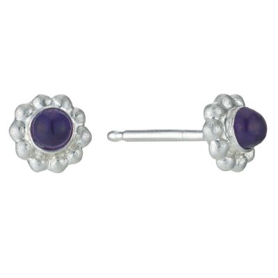 Sterling silver amethyst stud earrings - Product number 9184872