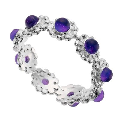 Blossom ring sterling silver and amethyst - Product number 9184880