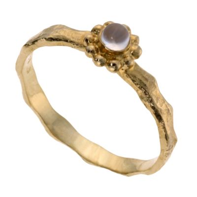 Blossom sterling silver 3mm amethyst ring - Size Medium - Product number 9184929