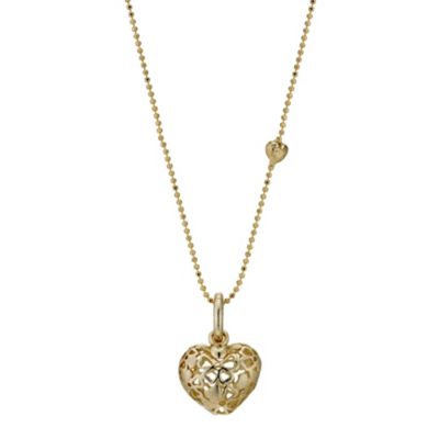 Silver gold plated flower cut out pendant - Product number 9184988