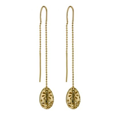 Blossom gold plated silver ball drop earrings - Product number 9185003