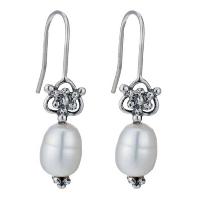Sterling silver freshwater pearl hook earrings - Product number 9185127