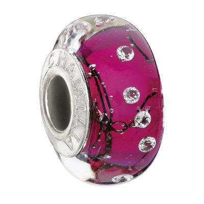 Chamilia - sterling silver City Lights Fuchsia Steel bead - Product number 9186530