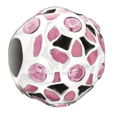 Chamilia - sterling silver Mommy & Me pink enamel bead - Product number 9187057