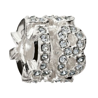 Chamilia - Silver Smokey Grey Crystal 18 Bead - Product number 9188002