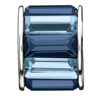 Chamilia - Silver Blue Crystal Baguette Bead - Product number 9189661