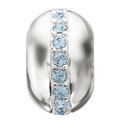 Chamilia - Silver Blue Crystal Wink Bead - Product number 9189726