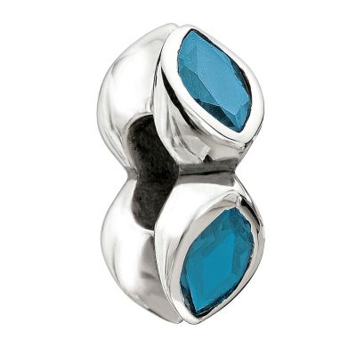 Chamilia - Silver Midtown Blue Crystal Bead - Product number 9189777