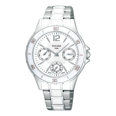 Pulsar Ladies' White Ceramic Bracelet Watch - Product number 9190058