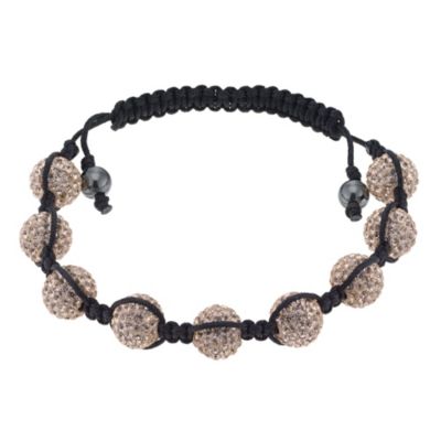 Black & peach crystal beaded bracelet - Product number 9191399