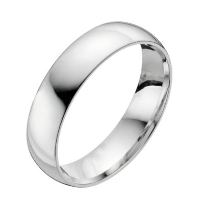14ct White Gold 5mm Extra Heavyweight Wedding Ring - Product number 9196676